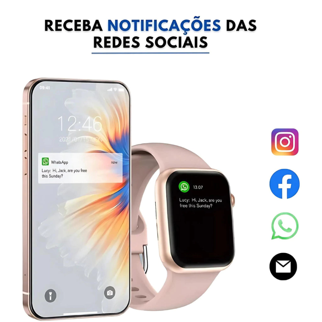 SMARTWATCH W59 PLUS 47MM – TELA AMOLED E ALTA QUALIDADE