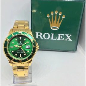 Rolex Submariner Dourado e Verde